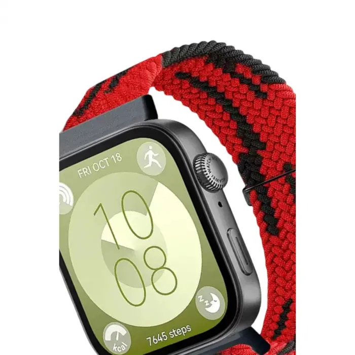 Huawei Fit 4  Kordon - Kırmızı-siyah