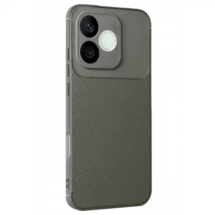 Huawei Honor 600 Lite Auto Focus Karbon Kapak - Gri