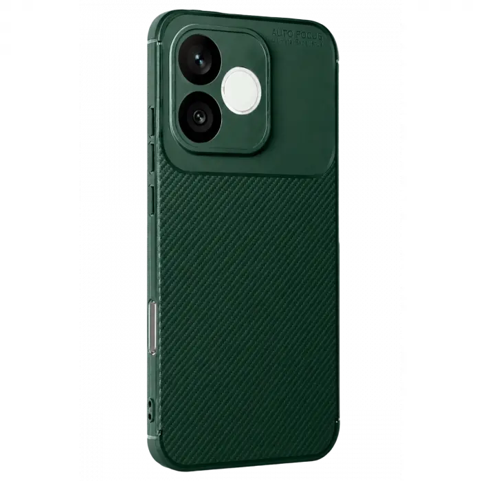Huawei Honor 600 Lite Auto Focus Karbon Kapak - Koyu Yeşil