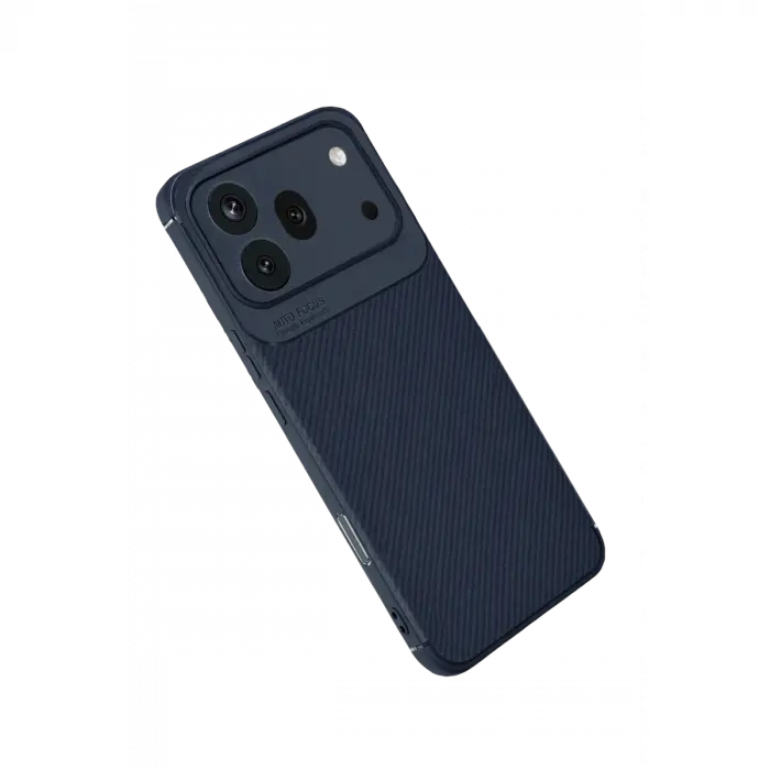 Huawei Honor 600 Pro Auto Focus Karbon Kapak - Lacivert