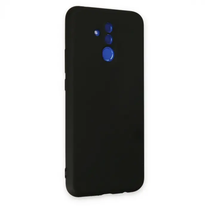 Huawei Mate 20 Lite Kılıf Nano İçi Kadife Silikon - Siyah