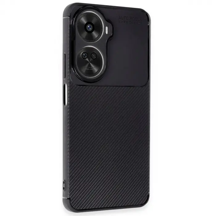 Huawei Nova 12 Se Kılıf Auto Focus Karbon Kapak - Siyah