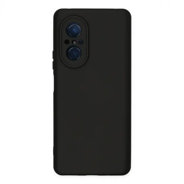Huawei Nova 9 Se Kılıf Nano İçi Kadife Silikon - Siyah