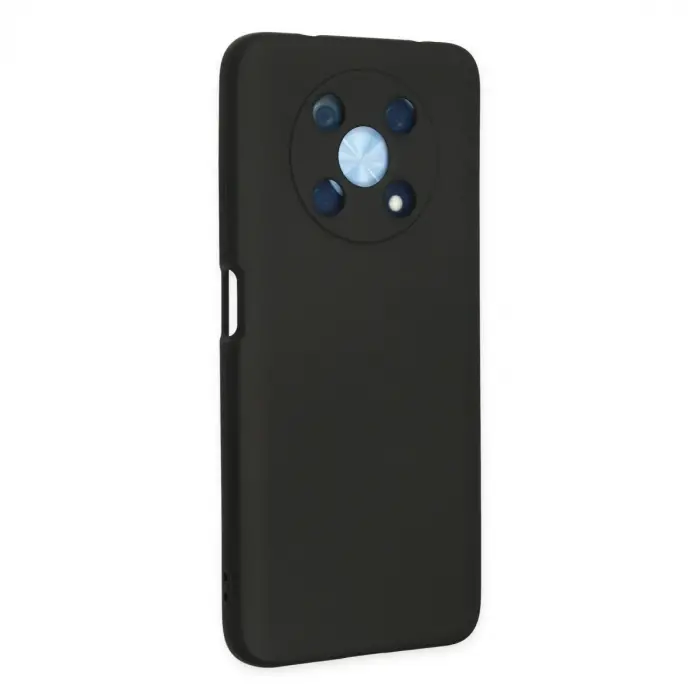 Huawei Nova Y90 Kılıf Nano İçi Kadife Silikon - Siyah