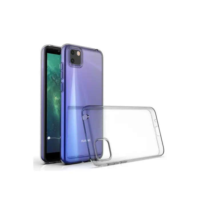 Huawei Y5p Kılıf Lüx Şeffaf Silikon - Şeffaf