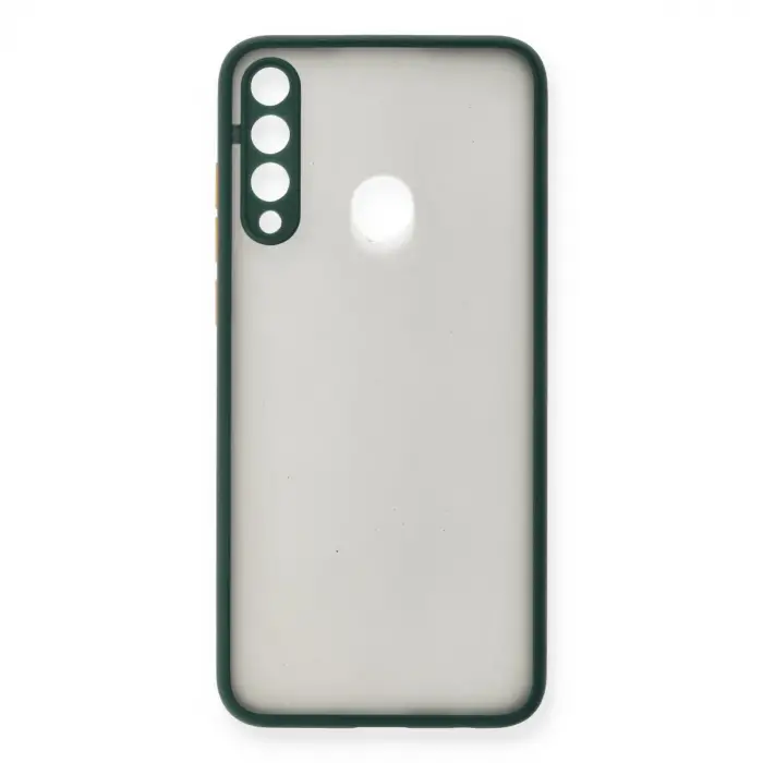 Huawei Y6p Kılıf Montreal Silikon Kapak - Yeşil