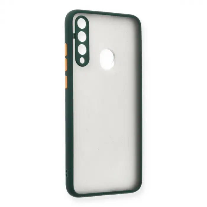 Huawei Y6p Kılıf Montreal Silikon Kapak - Yeşil