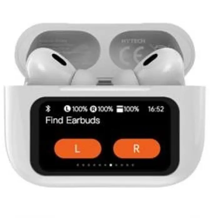 Hytech HY-TWS16 Beyaz Mobil Telefon Uyumlu Bluetooth 5.4V Ekranlı TWS Mikrofonlu Kulaklık