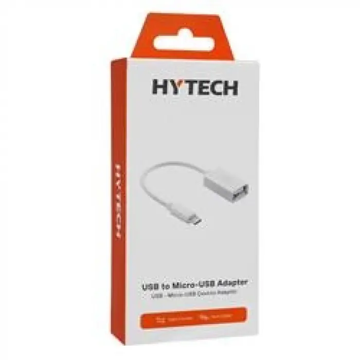 Hytech HY-X110 Beyaz USB F to MicroUSB M OTG Çevirici (KDO)
