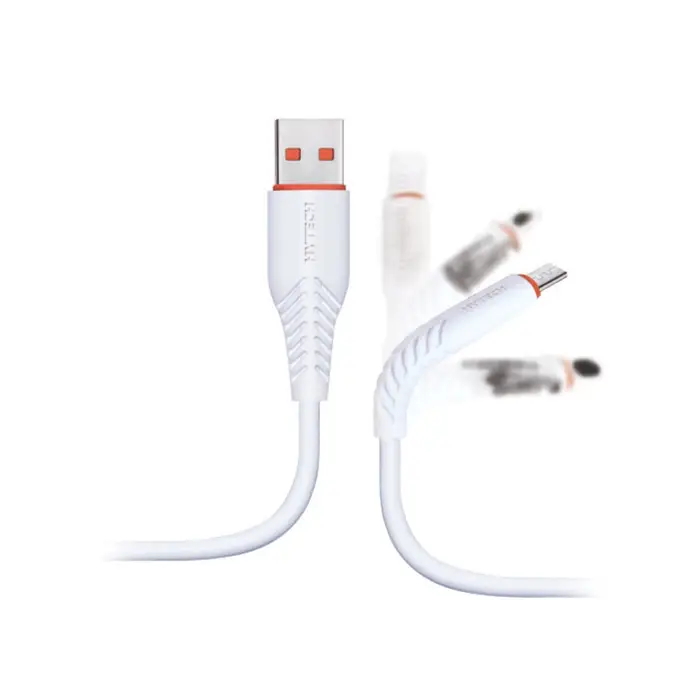 Hytech HY-X235 1.2M 3A Micro Usb Beyaz Data (KDO)