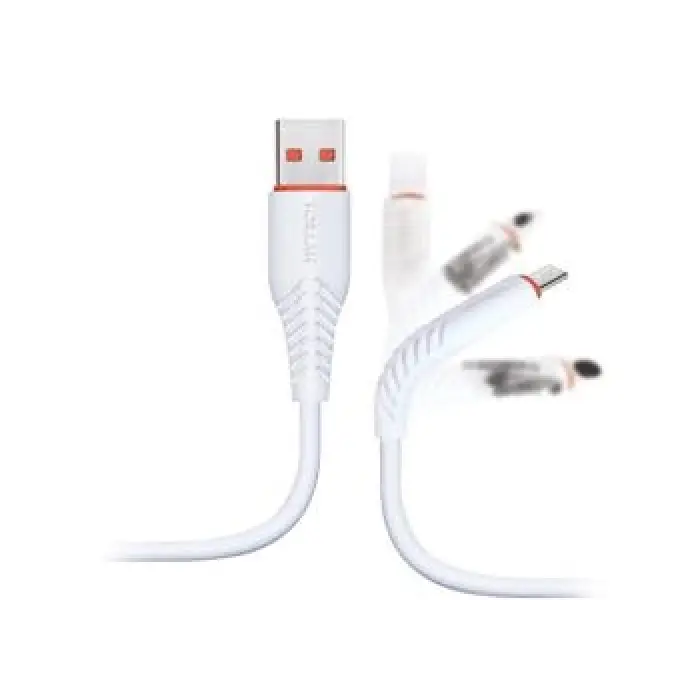 Hytech HY-X235 1.2M 3A Micro Usb Beyaz Data (KDO)