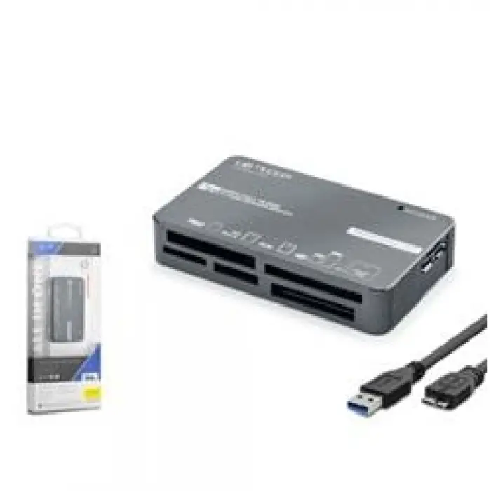 iETOP C308 USB 3.2 Gen1 All in One Kart Okuyucu CF SD MicroSD MS XD 5 Gbps Siyah (KDO)