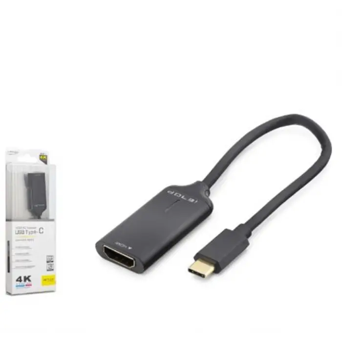 iETOP HDX7898 Type-C to HDMI Görüntü Dönüştürücü 4K 30Hz 20 cm Siyah (KDO)