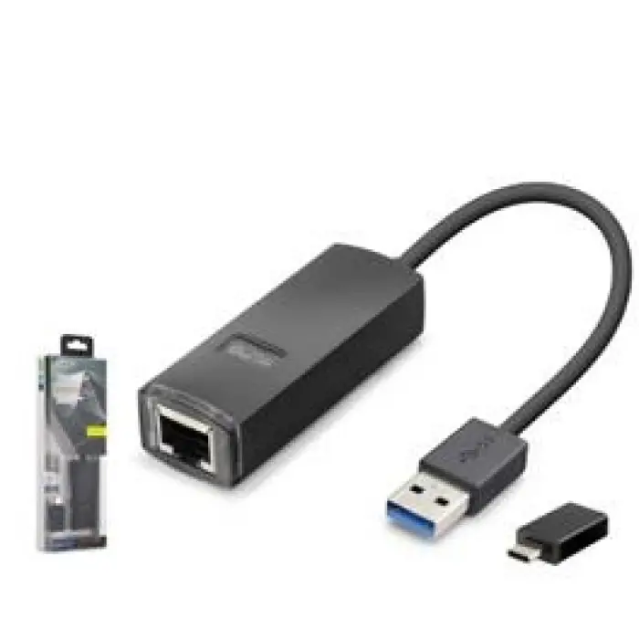 iETOP LAN03 USB 3.1 Type-C Gen1 Ethernet Adaptör Gigabit Siyah