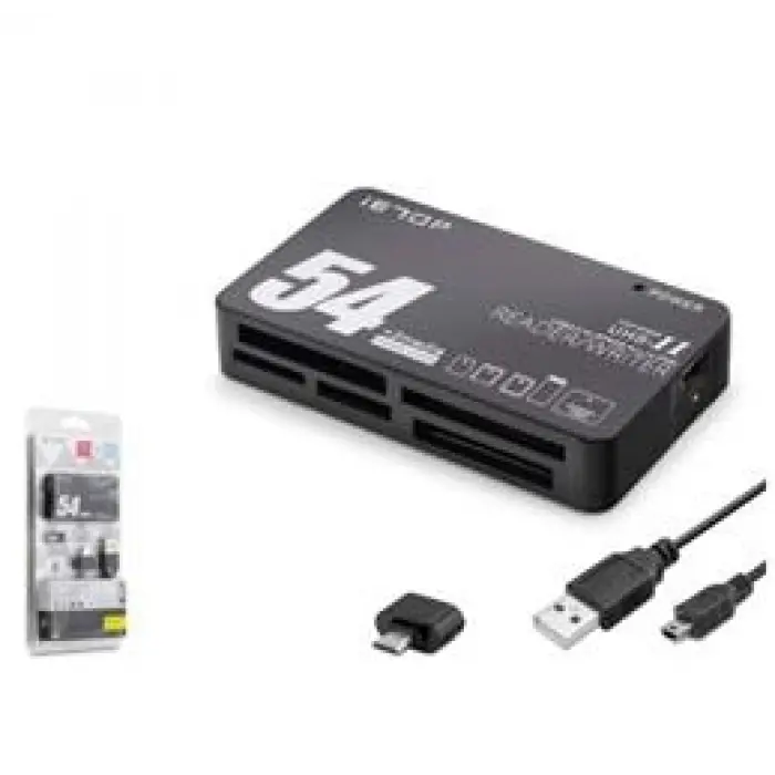 iETOP TC209 USB Type-C All in One Kart Okuyucu SD MicroSD MMC MS 480 Mbps Siyah (KDO)