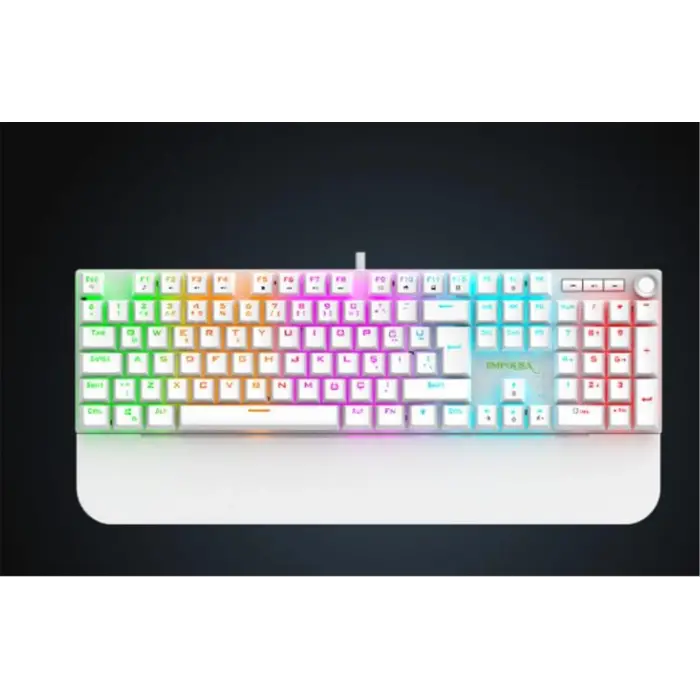 IKG-430T Gaming Klavye Kırmızı mekanik anahtar, rainbow LED aydınlatma