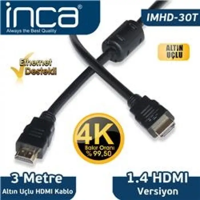 Inca IMHD-30T 3mt Hdmı-M-Hdmı-M Kablo (KDO)
