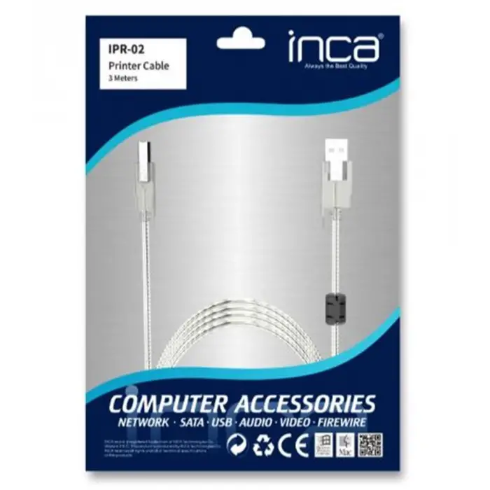 Inca IPR-02 3mt Usb Yazıcı Kablosu (KDO)