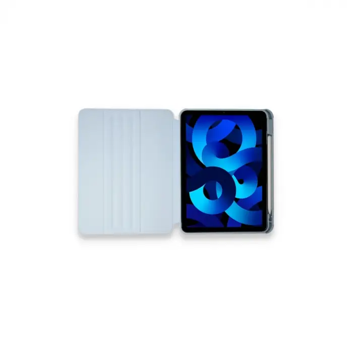 İpad 10.2 (7.nesil) Kılıf Ling 360 Kalemlikli Tablet Kılıf - Mavi