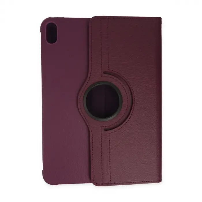 İpad 2022 10.9 (10.nesil) Kılıf 360 Tablet Deri Kılıf - Mürdüm