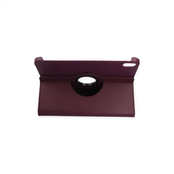 İpad 2022 10.9 (10.nesil) Kılıf 360 Tablet Deri Kılıf - Mürdüm