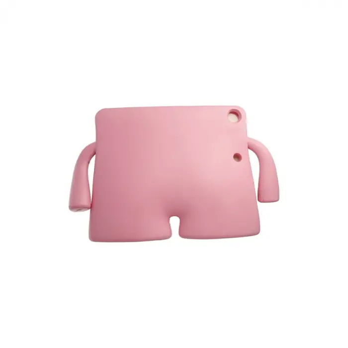 İpad 4 9.7 Kılıf Karakter Tablet Silikon - Açık Pembe