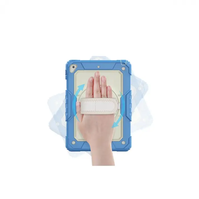 İpad 5 Air 9.7 Kılıf Strap New Tablet Kapak - Mavi