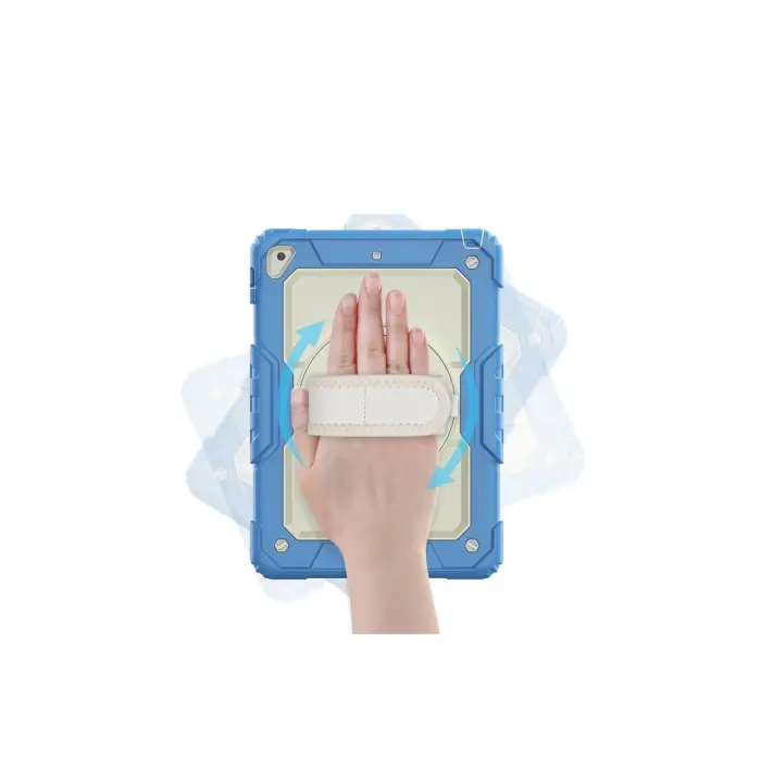 İpad 5 Air 9.7 Kılıf Strap New Tablet Kapak - Mavi