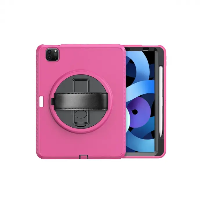 İpad Pro 11 (2018) Kılıf Hand Strap Tablet Kılıfı - Pembe