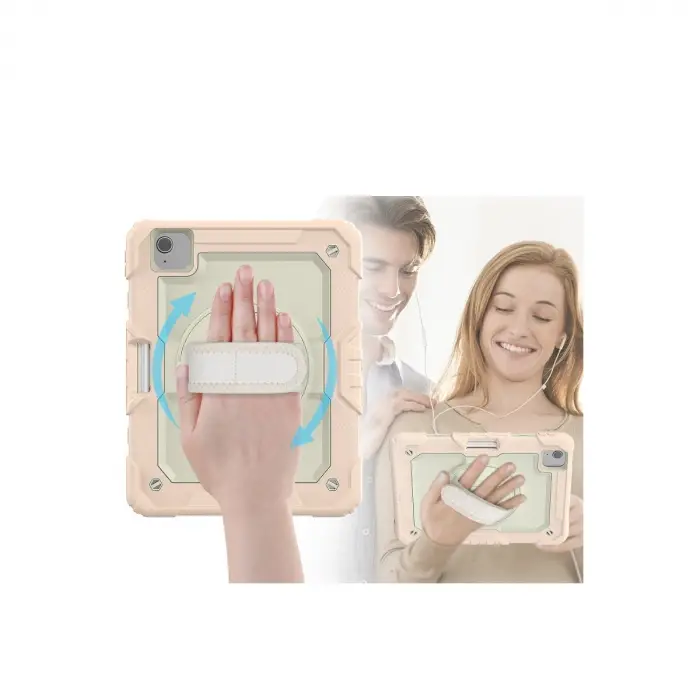 İpad Pro 11 (2020) Kılıf Strap New Tablet Kapak - Pembe