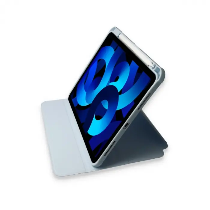 İpad Pro 11 (2021) Kılıf Ling 360 Kalemlikli Tablet Kılıf - Mavi