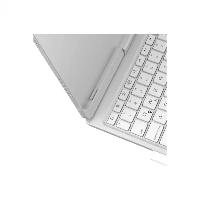 İpad Pro 11 (2024) F11 Ats Kılıf Magic Dönen Klavyeli Tablet Kılıf - Gümüş