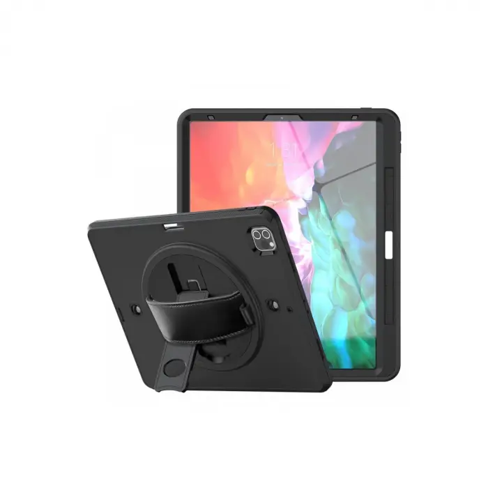 İpad Pro 12.9 (2021) Kılıf Strap-c Otterbox Tablet Kapak - Siyah