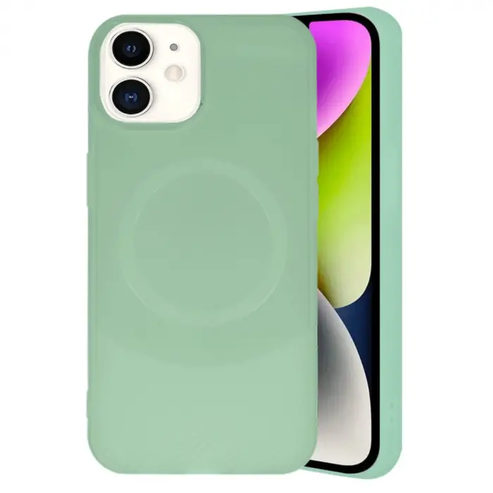 İphone 11 Kılıf Maya Karbon Kapak - Su Yeşili