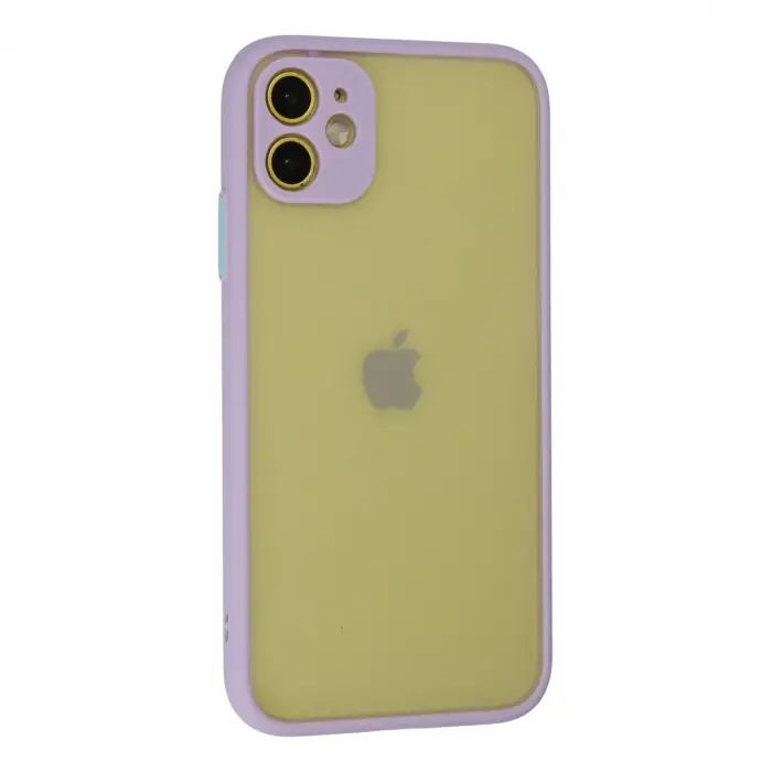 İphone 11 Kılıf Montreal Silikon Kapak - Mor
