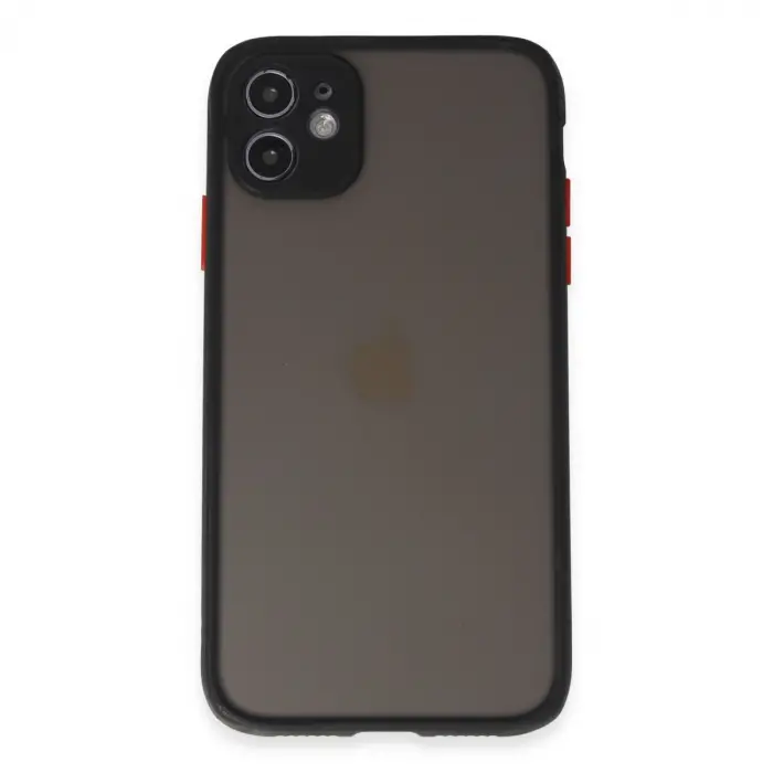 İphone 11 Kılıf Montreal Silikon Kapak - Siyah