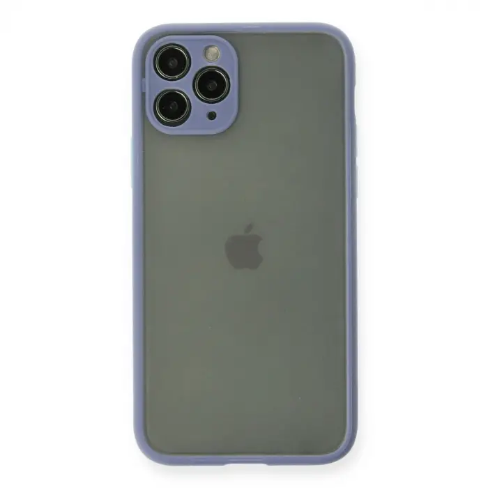 İphone 11 Pro Kılıf Montreal Silikon Kapak - Gri