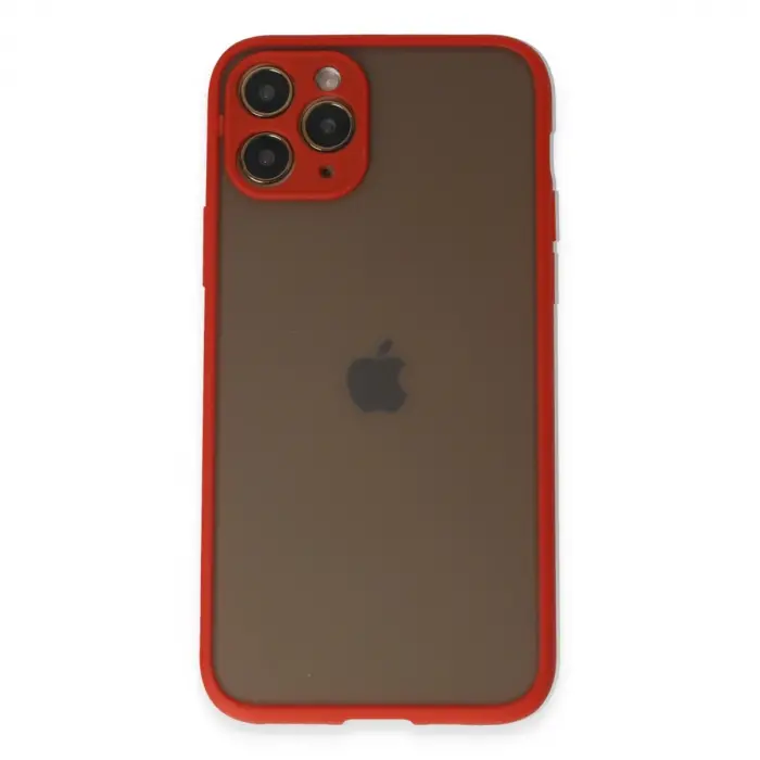 İphone 11 Pro Kılıf Montreal Silikon Kapak - Kırmızı