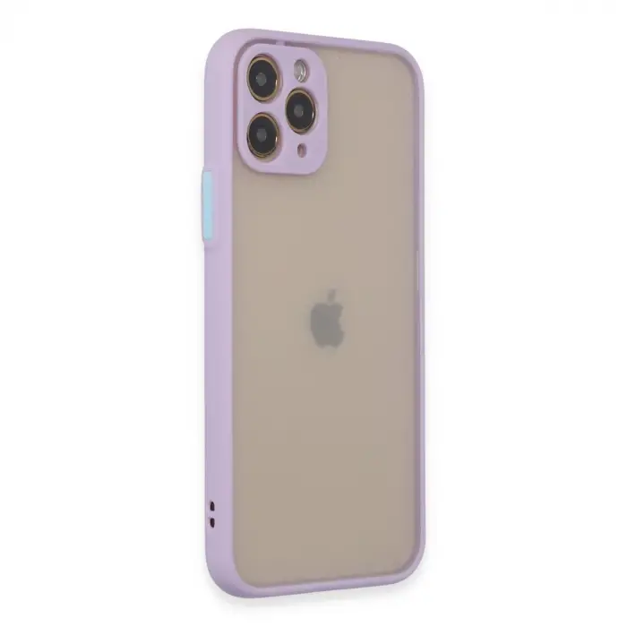 İphone 11 Pro Kılıf Montreal Silikon Kapak - Mor