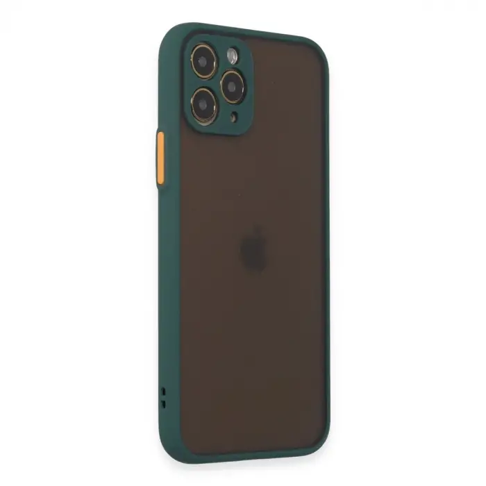 İphone 11 Pro Kılıf Montreal Silikon Kapak - Yeşil