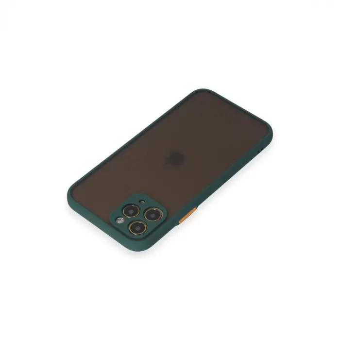 İphone 11 Pro Kılıf Montreal Silikon Kapak - Yeşil
