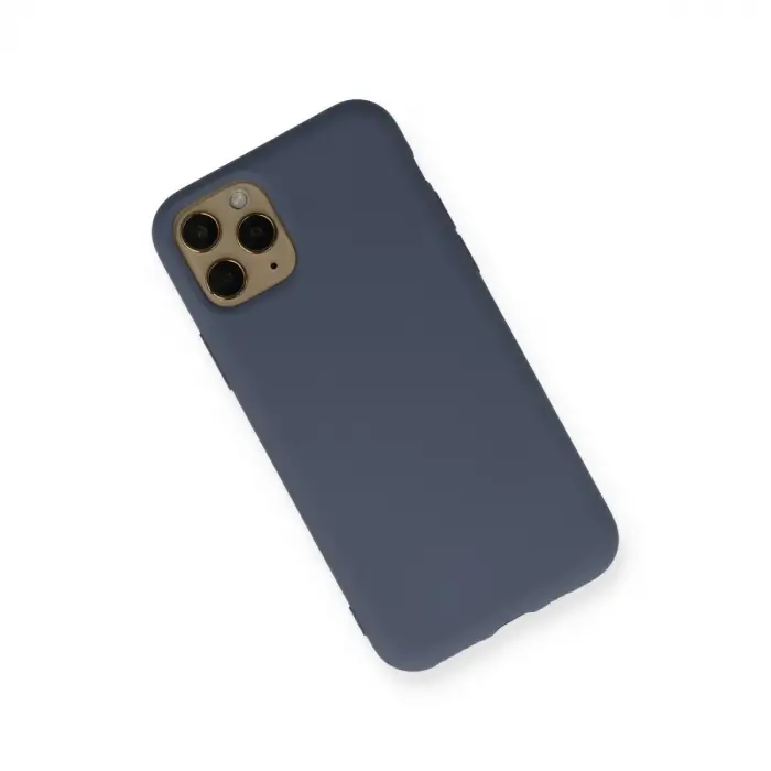 İphone 11 Pro Kılıf Nano İçi Kadife Silikon - Gri