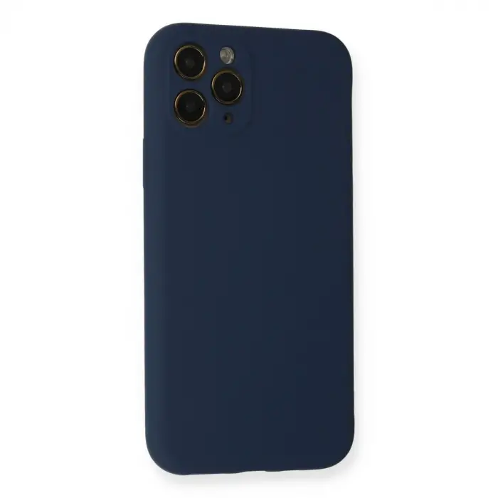 İphone 11 Pro Kılıf Nano İçi Kadife Silikon - Lacivert