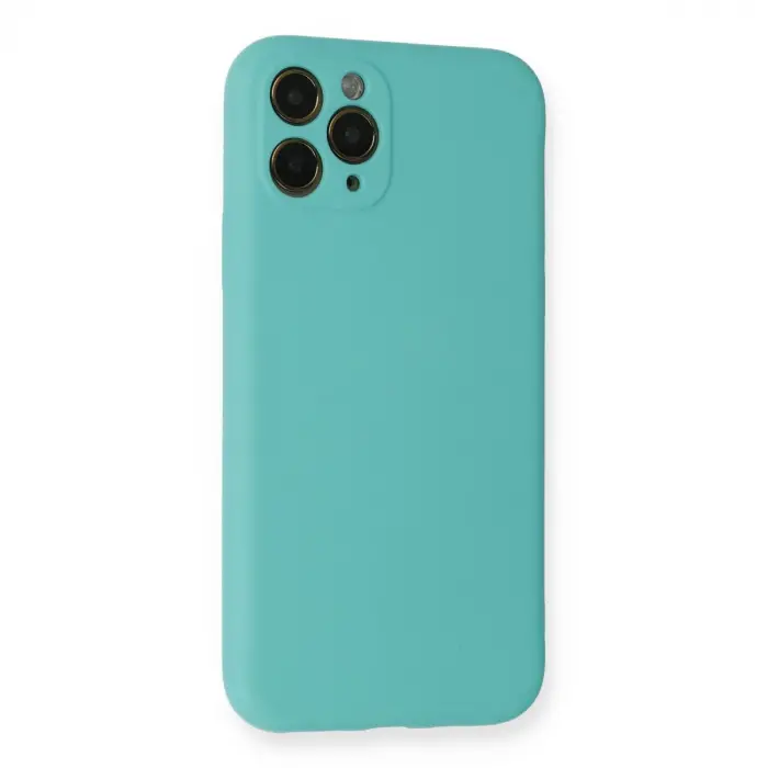 İphone 11 Pro Kılıf Nano İçi Kadife Silikon - Turkuaz