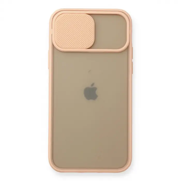 İphone 11 Pro Kılıf Palm Buzlu Kamera Sürgülü Silikon - Pembe