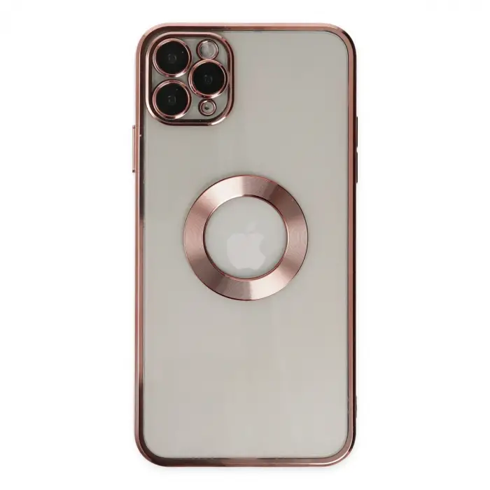 İphone 11 Pro Kılıf Slot Silikon - Rose Gold