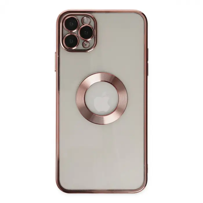 İphone 11 Pro Kılıf Slot Silikon - Rose Gold