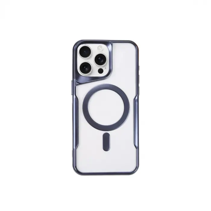 İphone 11 Pro Max Kılıf Boyi Magsafe Silikon Kapak - Lacivert