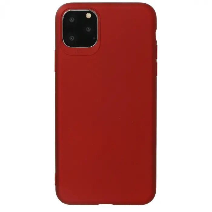 İphone 11 Pro Max Kılıf First Silikon - Bordo