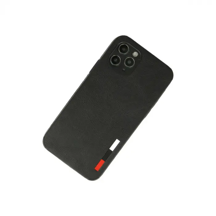 İphone 11 Pro Max Kılıf Loop Deri Silikon - Siyah